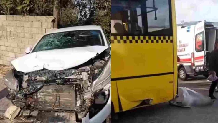Şahinbey’de Halk Otobüsüyle Otomobil Çarpıştı: Yaralılar Var