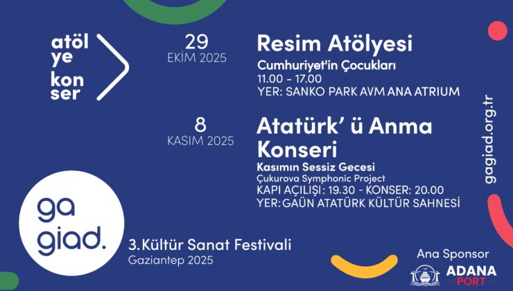 GAGİAD 3. Kültür Sanat Festivali 2025 için Geri Sayım Başladı!