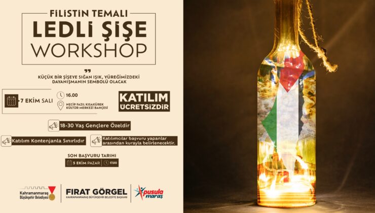 Maraş Gençliği, Filistin İçin Işık Yakıyor!