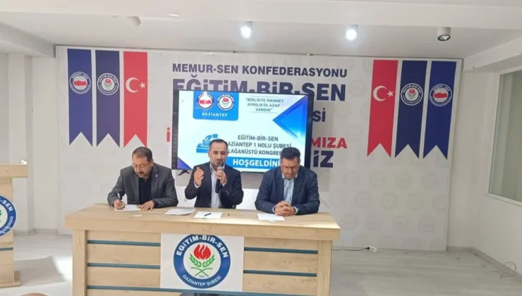 Gaziantep’te Eğitim-Bir-Sen 1 Nolu şubesinin yeni yönetimi belli oldu!