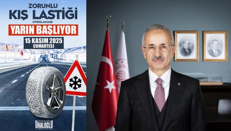 ZORUNLU KIŞ LASTİĞİ UYGULAMASI BU GÜN  BAŞLIYOR