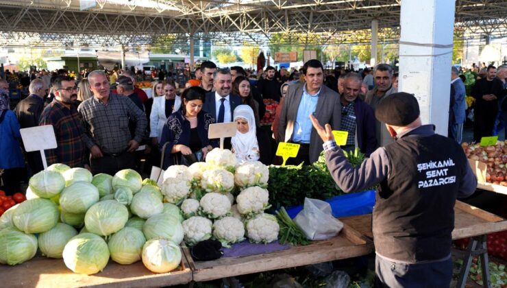 BAŞKAN YILMAZ, PAZARDA VATANDAŞ VE ESNAFLA BULUŞTU