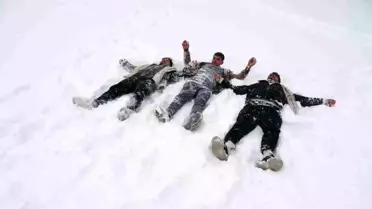 Gaziantep’te Kar Yağışı Sevinci