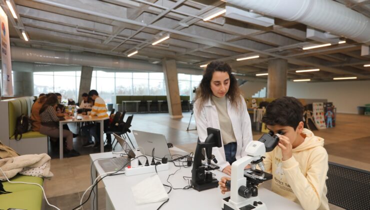 ÇOCUKLAR, YARIYIL TATİLİNDE BİLİM DÜNYASINI KEŞFEDİYOR