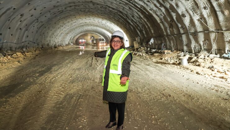 DÜLÜK-OSB TÜNELİ’NİN DÖRTTE BİRİ TAMAMLANDI