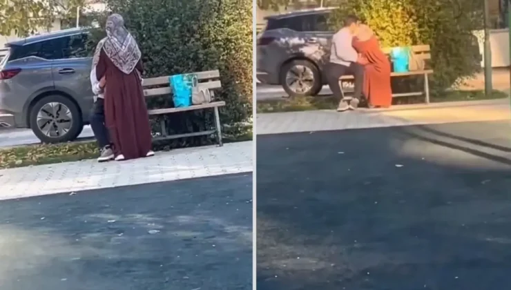 Sokak ortasında rezil görüntü! Kimseye aldırış etmediler