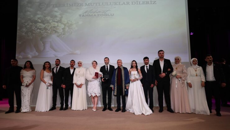 62 ÇİFT MUTLULUĞA ŞAHİNBEY’DE EVET DEDİ