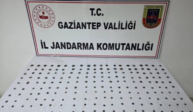 GAZİANTEP JANDARMADAN TARİHİ ESER OPERASYONU: 195 ADET SİKKE ELE GEÇİRİLDİ