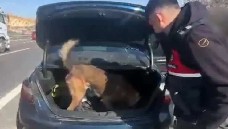 OTOYOLDA ARAÇ İÇERİSİNDE UYUŞTURUCU KULLANAN 3 ŞAHIS JANDARMAYA YAKALANDI