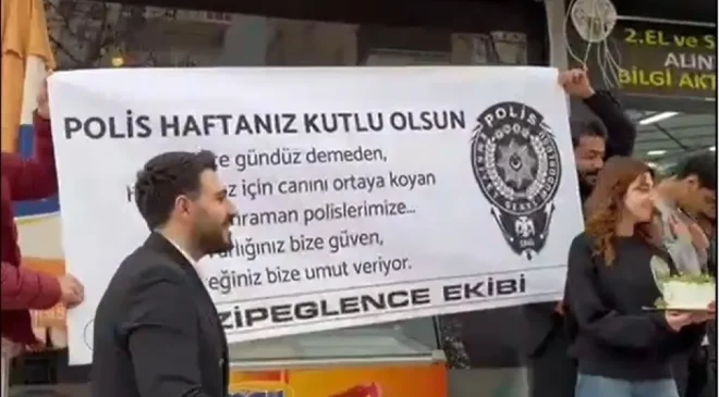 Gaziantep’te Polisler gördüklerine inanamadı