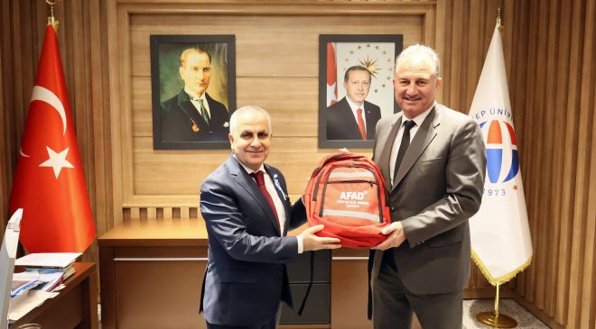 AFAD GAZİANTEP İL MÜDÜRÜ COŞKUN’DAN REKTÖR DOĞAN’A ZİYARET