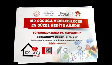 “HAYDİ GAZİANTEP KORUYUCU AİLE OLALIM” VE “SOFRANDA BANA DA YER VAR MI?” TEMALI YEMEK ALTLIKLARI TANITILDI