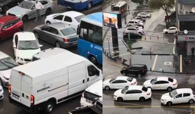 Gaziantep’te kitlenen trafiği otobüs şoförü açtı