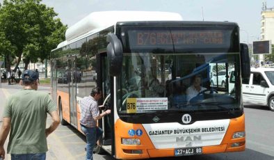 Gaziantep’te vatandaşlara ücretsiz toplu taşıma müjdesi