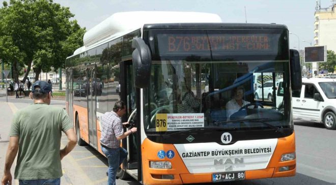 Gaziantep’te vatandaşlara ücretsiz toplu taşıma müjdesi