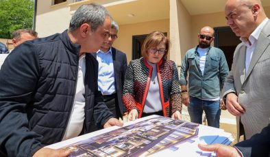  BAŞKAN ŞAHİN, TCDD LOJMANLARININ RESTORASYON ÇALIŞMALARINI İNCELEDİ