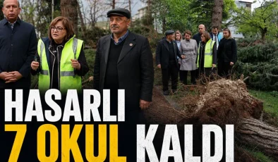 Hasarlı 7 okul kaldı