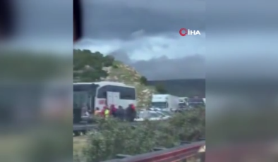 TAG Otoyolu’nda zincirleme trafik kazası: 1’i ağır 5 yaralı