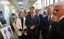 Gaziantep Adliyesi’nde resim ve el sanatları sergisi açıldı