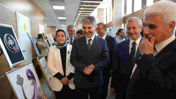 Gaziantep Adliyesi’nde resim ve el sanatları sergisi açıldı