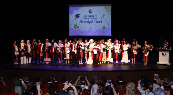 GAÜN TURİZM FAKÜLTESİ MEZUNİYET TÖRENİ COŞKUYLA  GERÇEKLEŞTİRİLDİ
