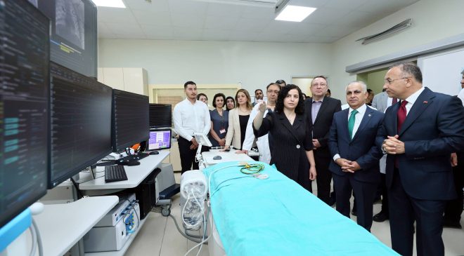 GAÜN ÇOCUK HASTANESİ’NDE PEDİATRİK EPS ÜNİTESİ VALİ ÇEBER’İN KATILIMIYLA AÇILDI