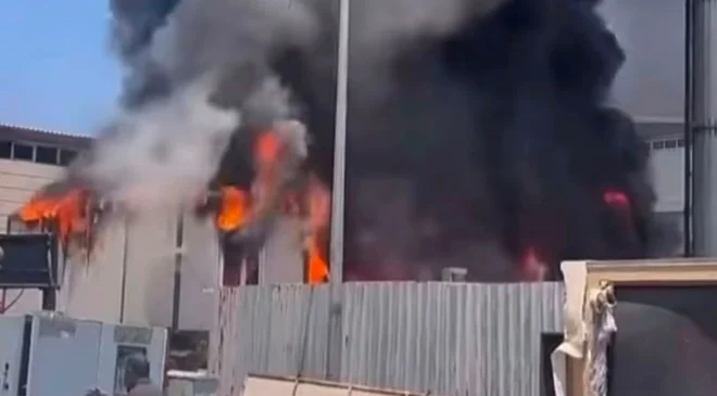 Gaziantep’te iş yerinde büyük yangın