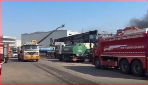 Gaziantep 5. OSB’de Fabrika Yangını! 45 Araçla Müdahale Edildi