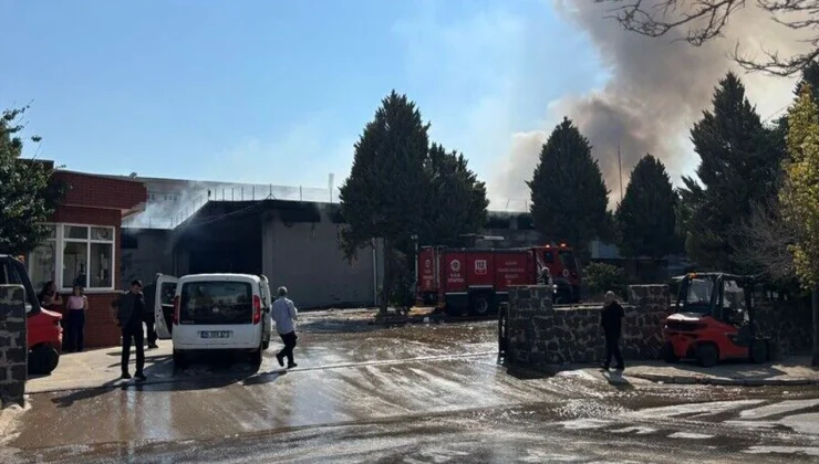 Gaziantep’te tekstil fabrikası alevlere teslim oldu