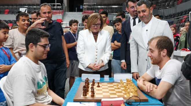 GAZİANTEP’TE, 1’İNCİ GAZİ OPEN ULUSLARARASI AÇIK SATRANÇ TURNUVASI’NIN AÇILIŞI YAPILDI!