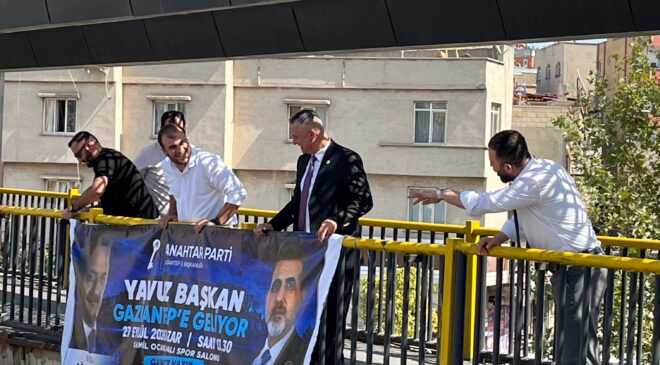 ANAHTAR PARTİ ŞEHİTKAMİL İLÇESİ BAŞKANLIĞI GECEYİ GÜNDÜZE KATIYOR, 27 EYLÜL’E HAZIRLANIYOR!