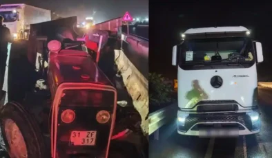 Gaziantep İslahiye’de traktör-TIR kazası: 79 yaşındaki sürücü hayatını kaybetti