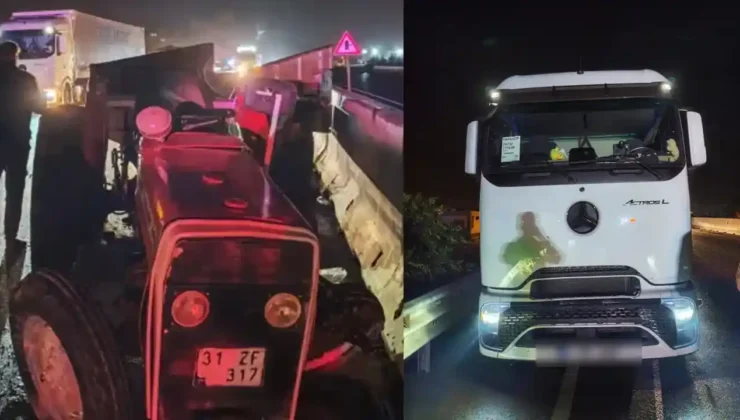 Gaziantep İslahiye’de traktör-TIR kazası: 79 yaşındaki sürücü hayatını kaybetti