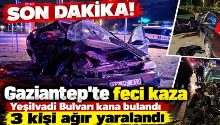 Gaziantep’te Sabaha Karşı Feci Kaza: 8 Yaşındaki Çocuk da Ağır Yaralı