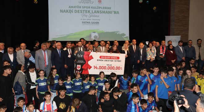 BÜYÜKŞEHİR’DEN AMATÖR SPORA BU YIL DA 14 MİLYON TL’LİK DEV DESTEK!