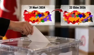 Gaziantep’te sandığın rengi değişti
