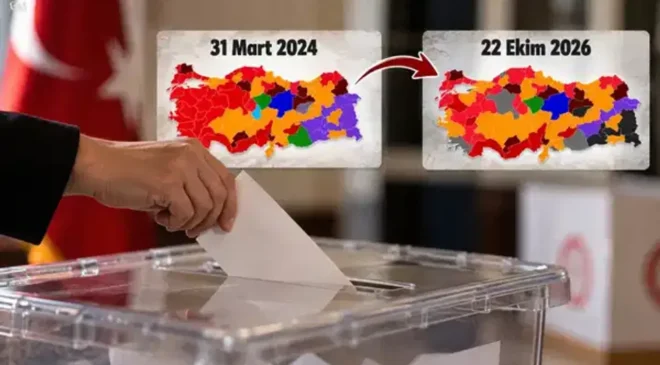 Gaziantep’te sandığın rengi değişti